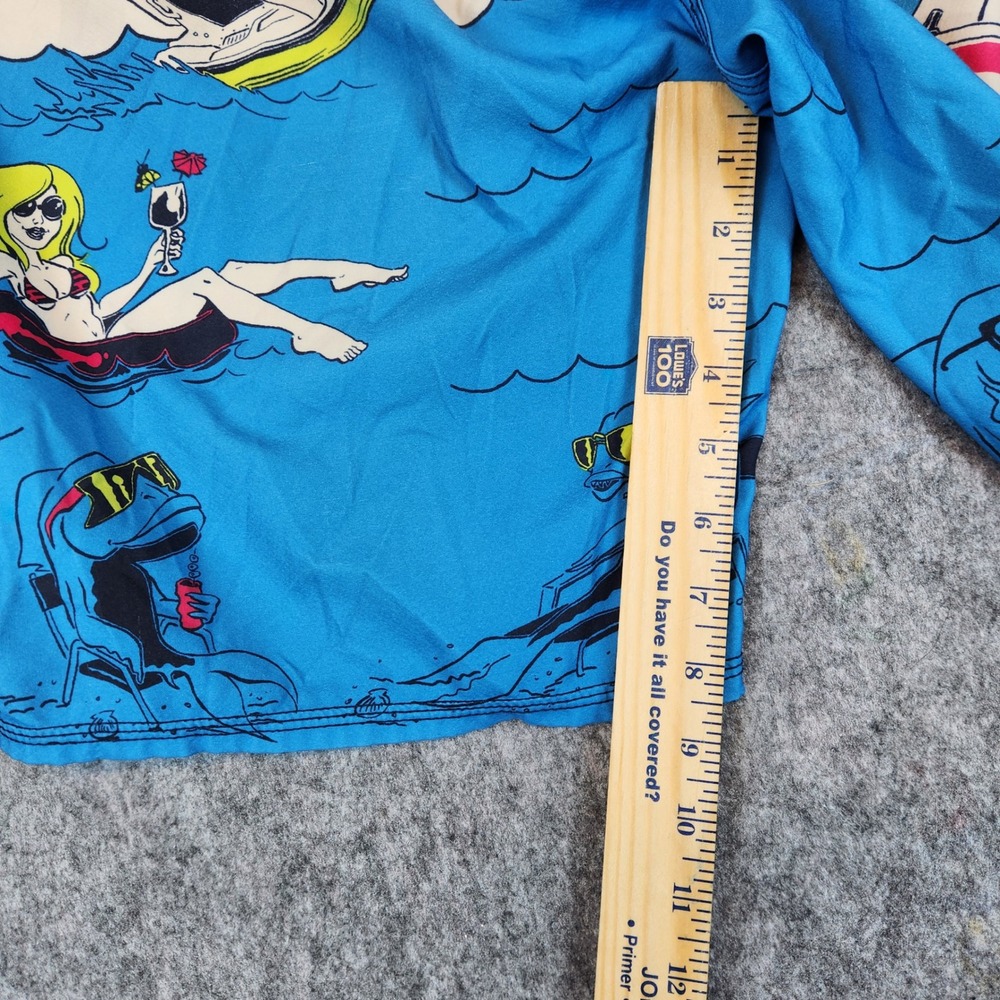 Quiksilver Lake Haveabrew Board Shorts Men 33 Blue Swim Trunks Surf Yatch Shrimp - Picture 7 of 7